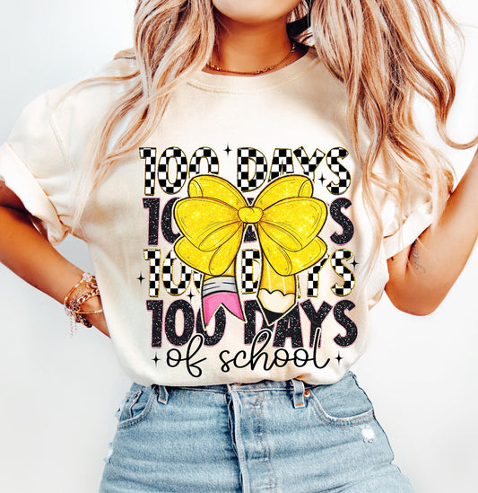 100th Day Pencil Bow 0101