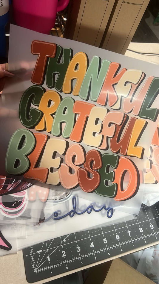 THANKFUL GRATEFUL BLESSED
