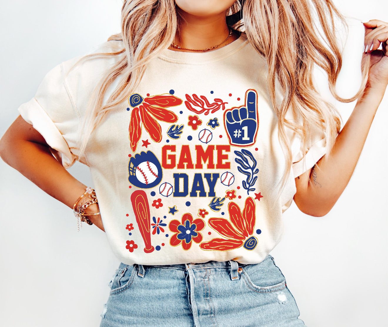 Baseball floral 0114