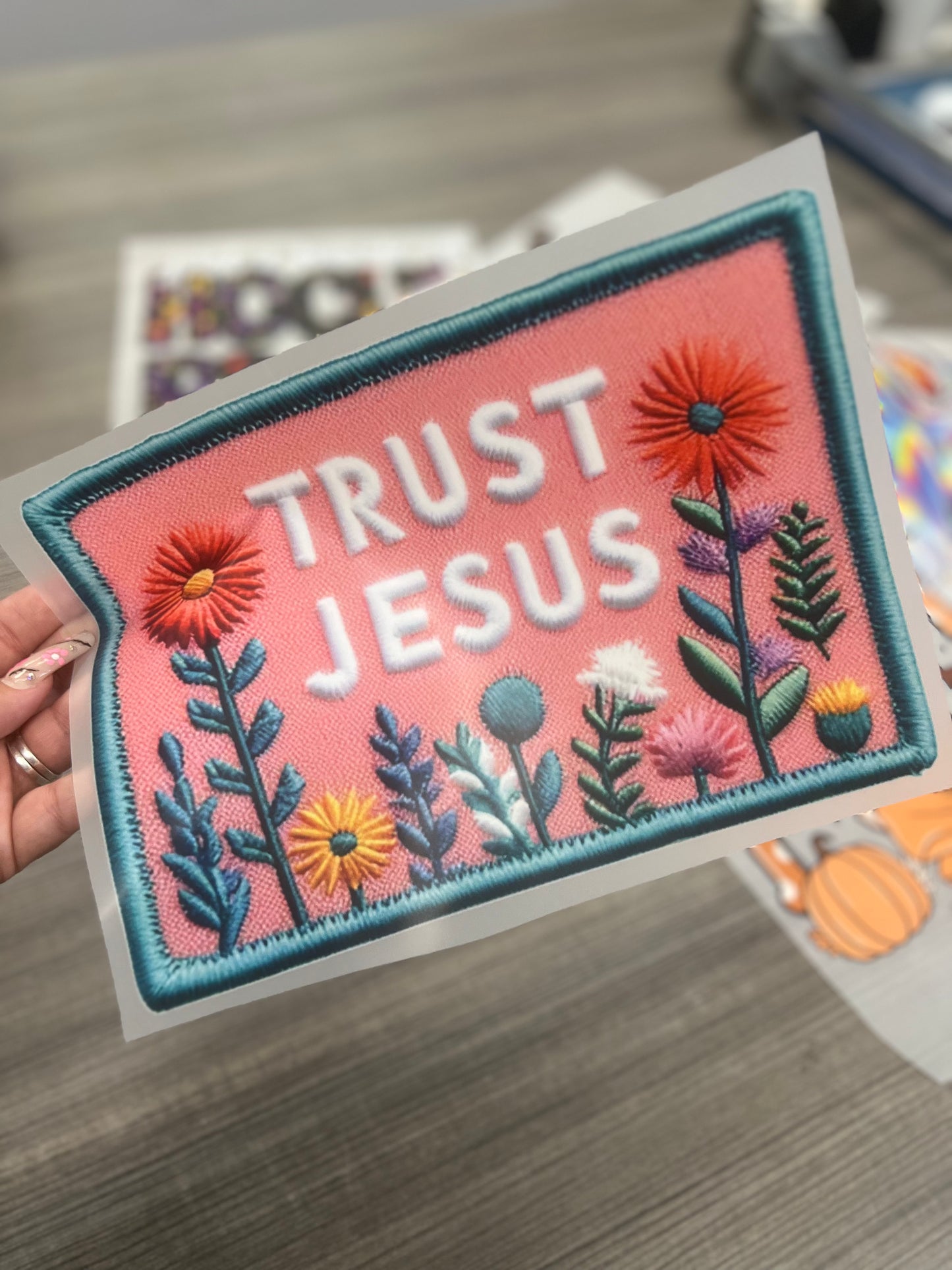 TRUST JESUS FAUX PATCH