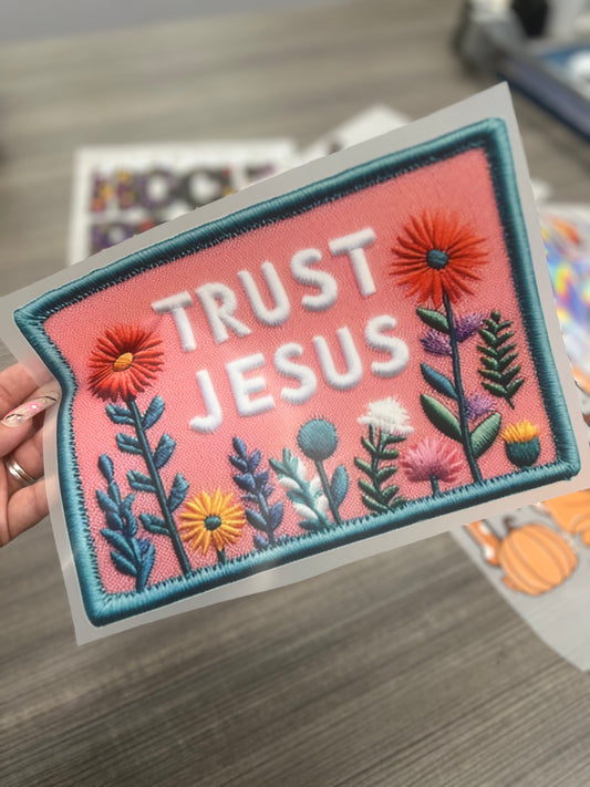 TRUST JESUS FAUX PATCH