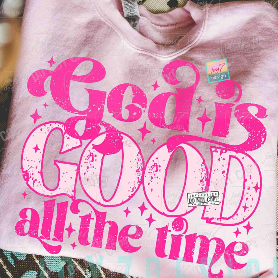 GOD IS GOOD PINK 0710
