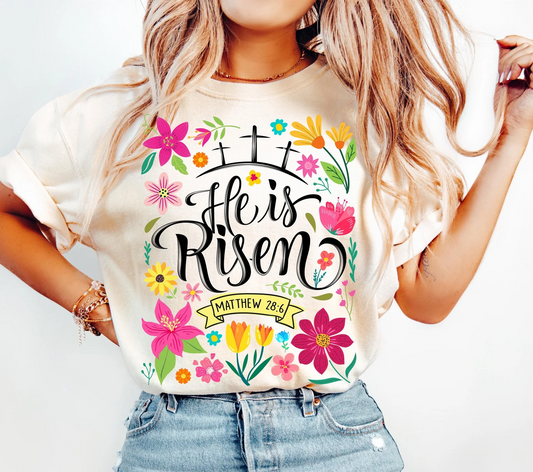 HE IS RISEN FLORAL 0108