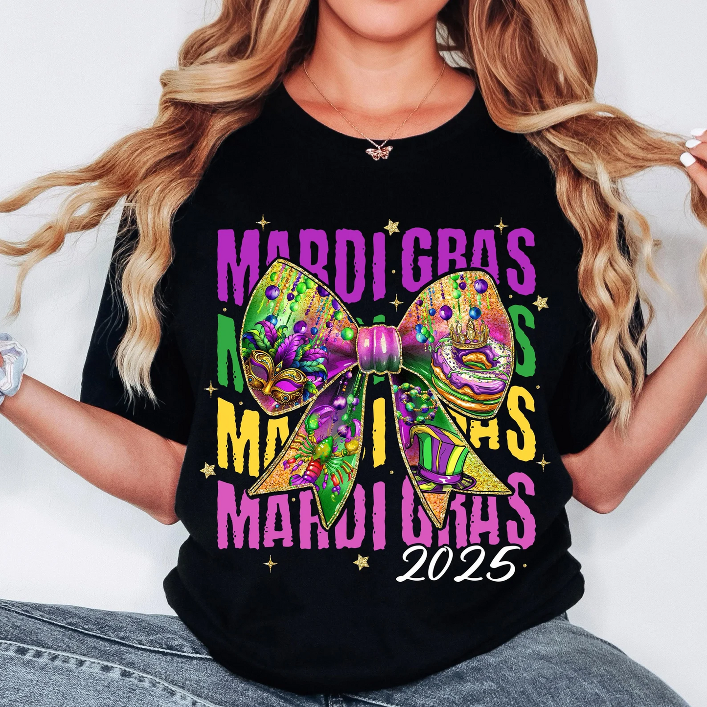 MARDI GRAS REPEAT BOW 1203