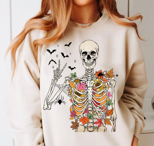 Skeleton & Flowers