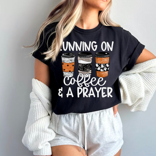 RUNNING ON COFFEE AND PRAYER HALLOWEEN