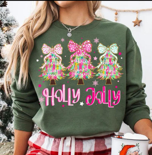 Holy Jolly trees/pink