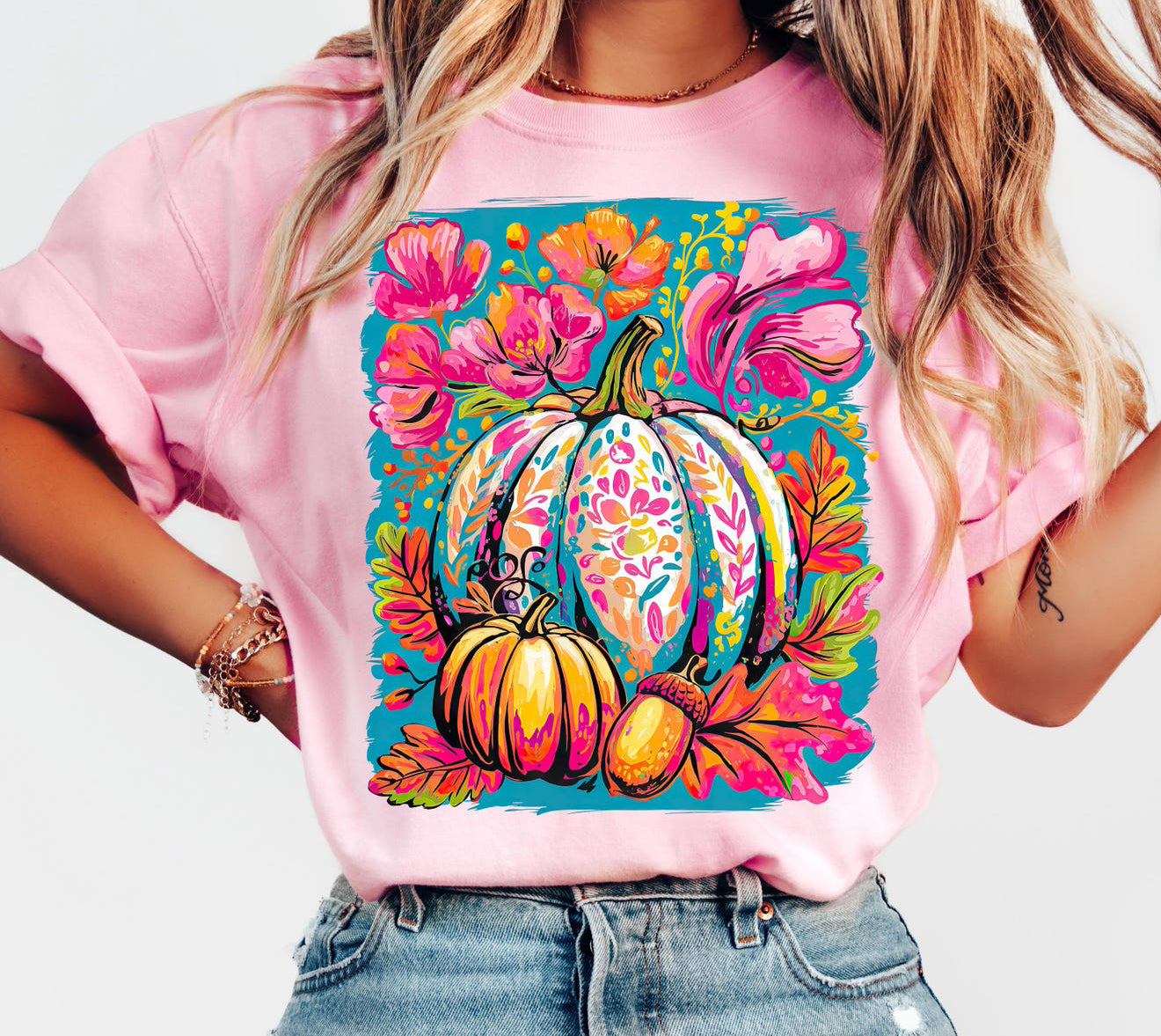 Floral Pumpkin 0724