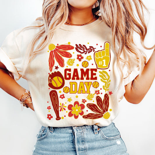 Softball floral  0114