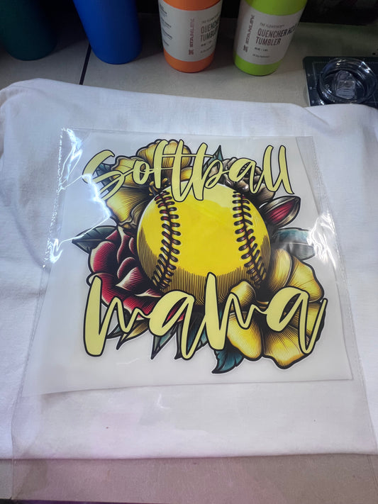 Softball MAMA floral