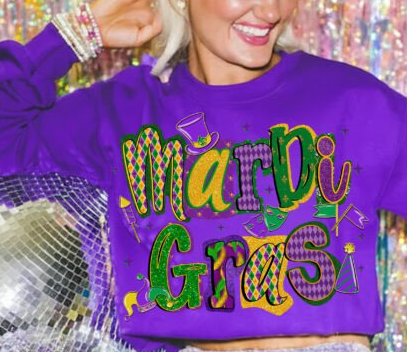 Mardi Gras Top Hat