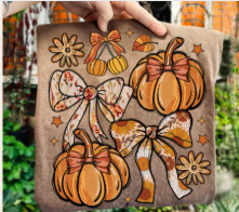 FALL PUMPKIN BOW 0828