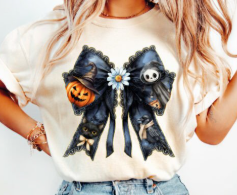 SPOOKY BOWS BLACK 0828