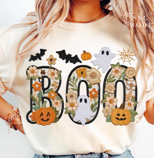 BOO FAUX EMBROIDERY 1009