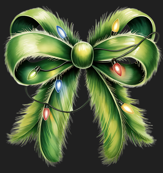 Grinch Christmas Bow