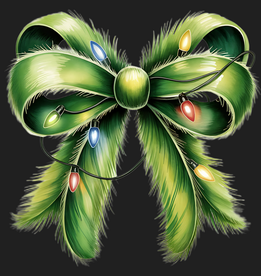 Grinch Christmas Bow