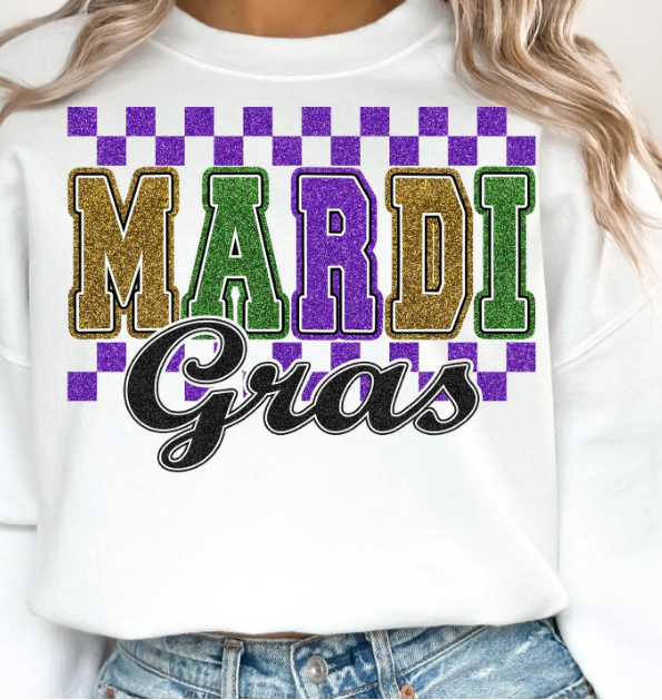 Purple Checkered Mardi
