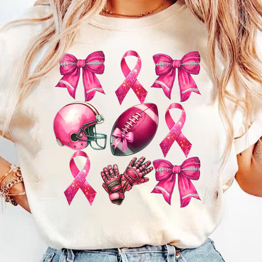 OCT PINK BOW FOOTBALL